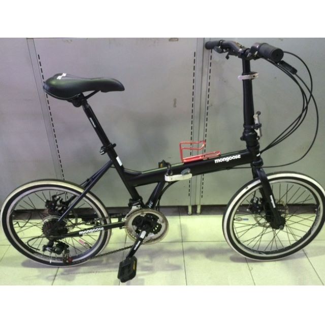 Mongoose folding bike shimano 21 speed Black