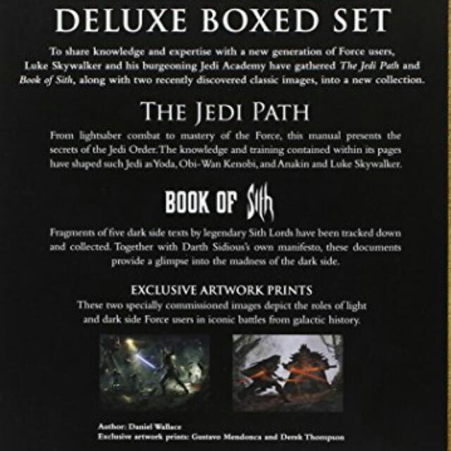 Star Wars The Jedi Path And Book Of Sith Deluxe Box Set Hardcover