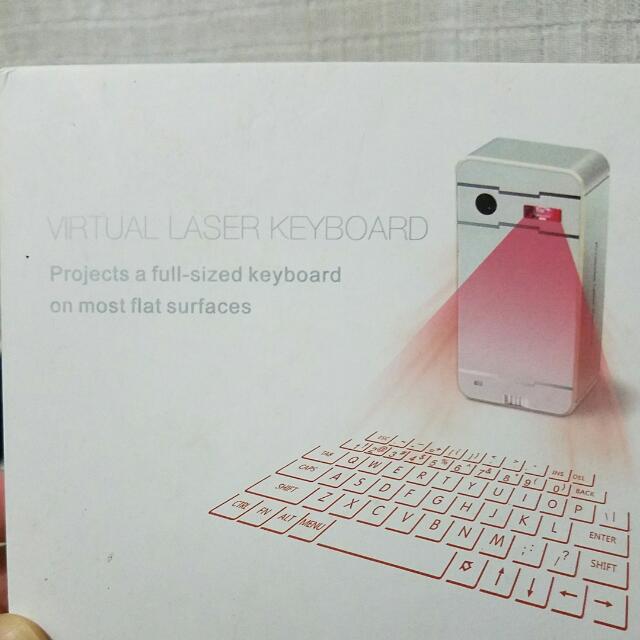 Virtual Laser Keyboard, 電腦＆科技, 電腦周邊及配件, 電腦鍵盤及相關產品 Carousell