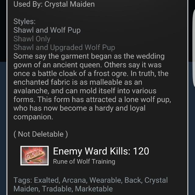 Dota 2 Exalted Frost Avalanche Crystal Maiden Arcana Fully