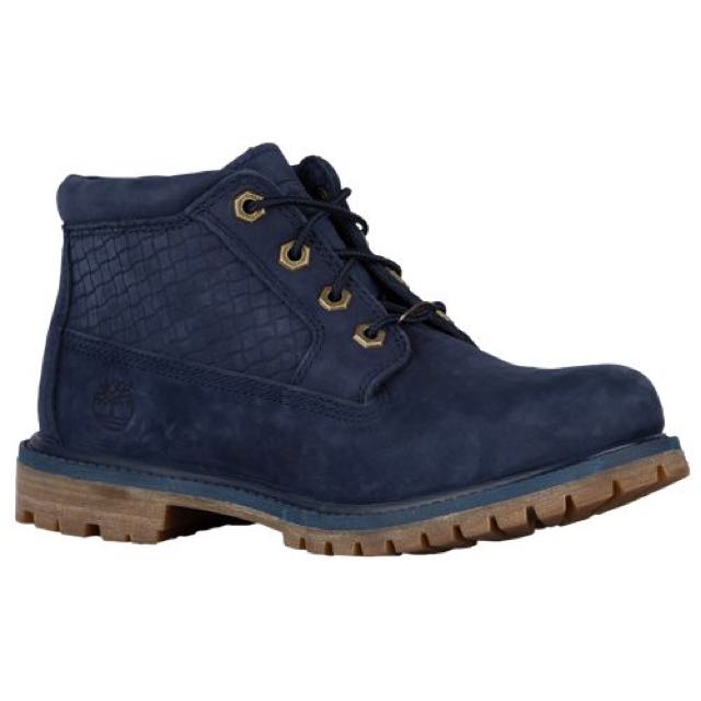 women's navy blue timberland boots