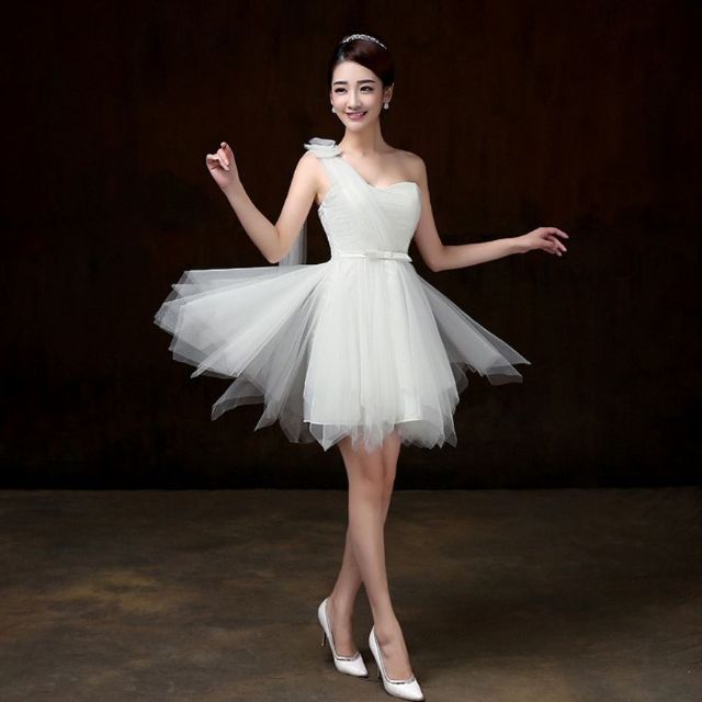 White floral dress clearance formal