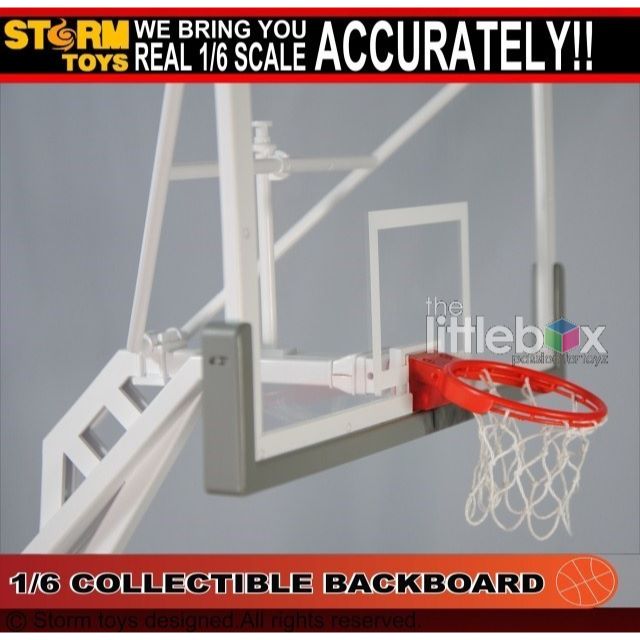 [STOCK] 1/6 Scale NBA Basketball Hoop Backboard Set Storm Toys Michael