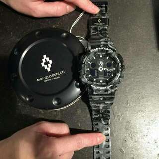 MARCELO BURLON COUNTY OF MILAN x G-SHOCK蟒蛇紋聯名錶