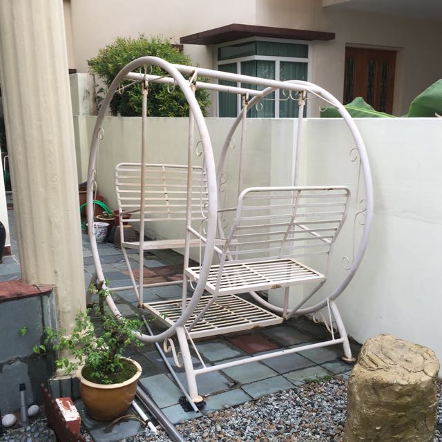 Garden Swing Metal Outdoor Gardening On Carou Photo