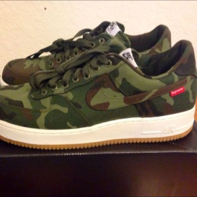 Air force 1 low supreme camouflage 2025