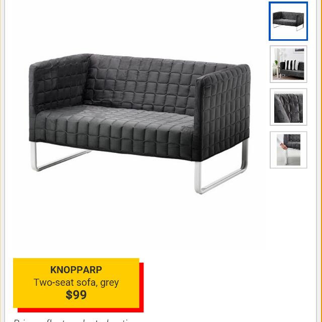 Reserved Pl Knopparp Ikea Sofa Furniture On Carousell