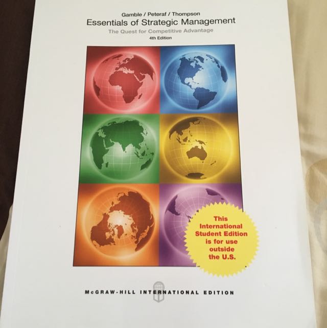 Essentials Of Strategic Management, Hobbies & Toys, Books & Magazines ...