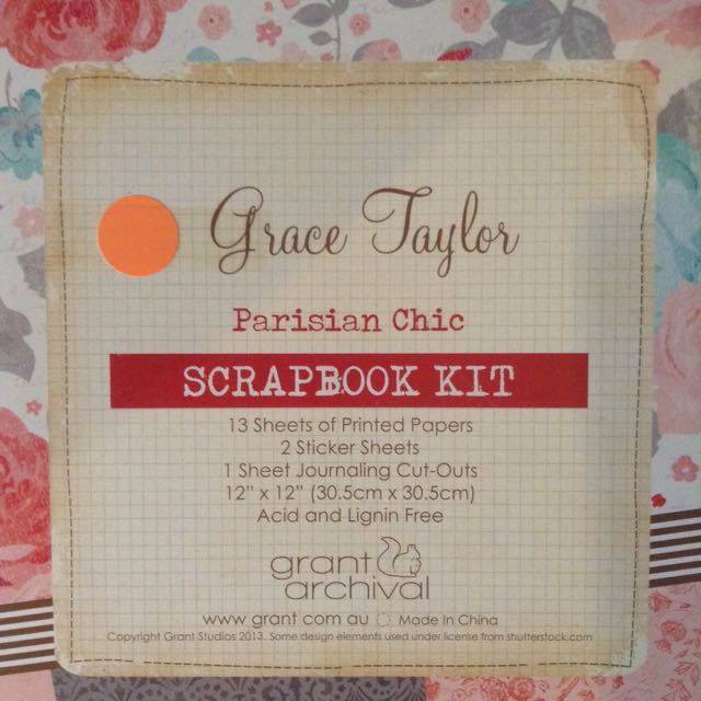 Grace Taylor Parisian Chic Scrapbook Paper Collection, Hobbies & Toys