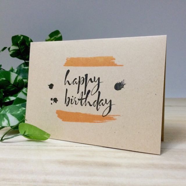 Handmade Birthday Cards Bd119b Minimalist Hobbies Toys Stationery Craft Handmade Craft On Carousell