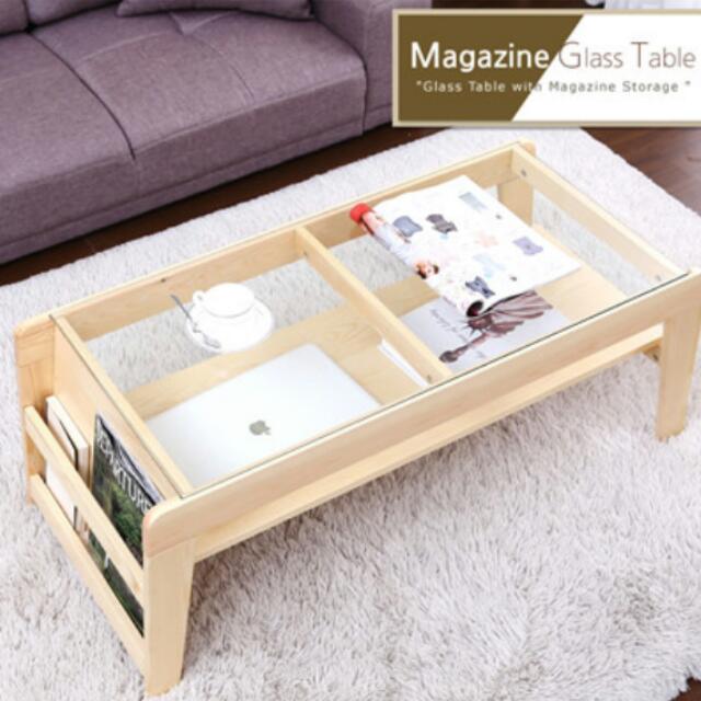 Magazine Glass Table Singapore Coffee Table Sofa Table Furniture