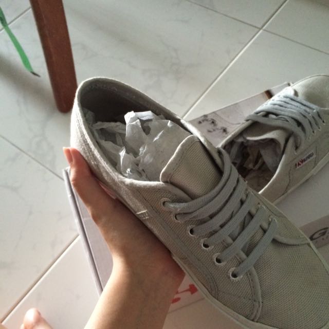 Superga 2750 Cotu Classic Grey Vapor Women s Fashion Footwear