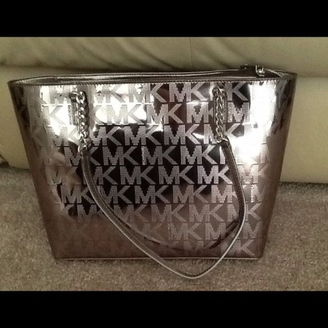 MK metallic purse