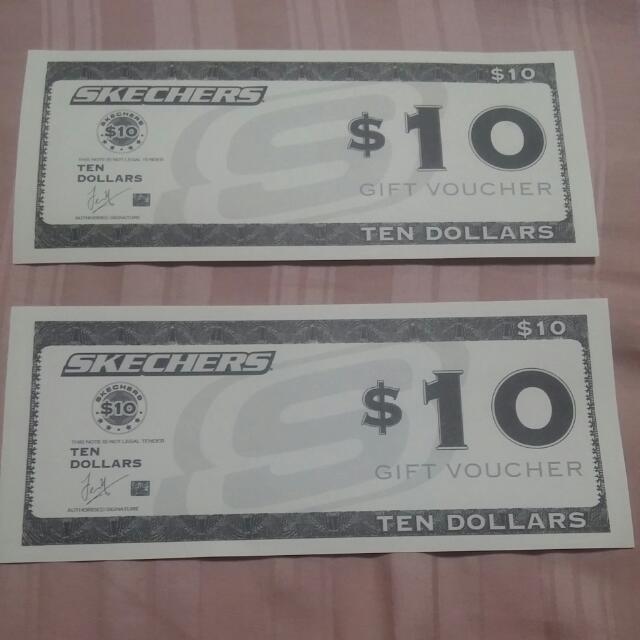 SKECHERS $10 Voucher, Tickets &amp; Vouchers, Vouchers on Carousell