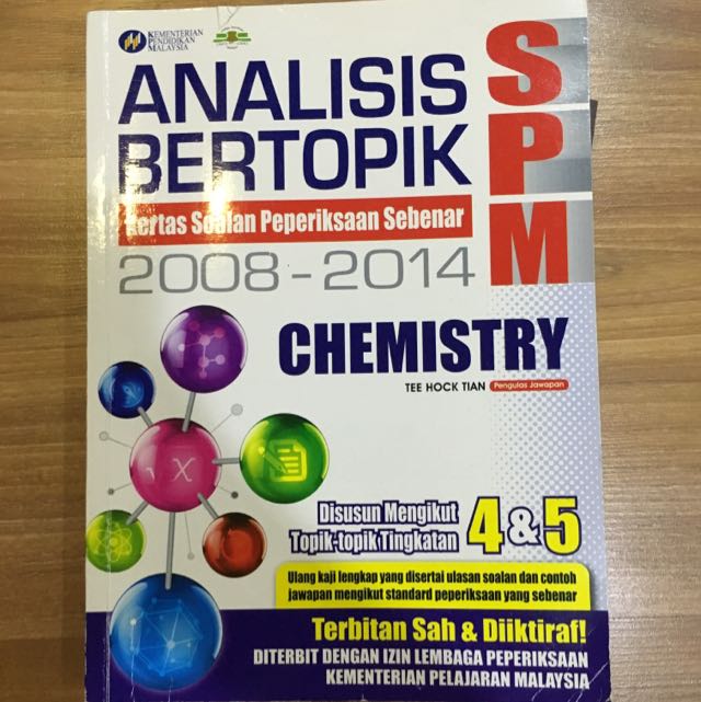 Analisis Bertopik Spm Chemistry Textbooks On Carousell