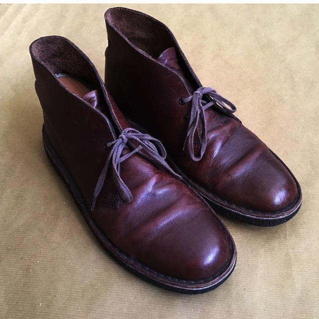 clarks desert boots mens purple