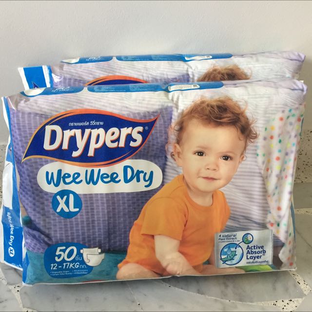 Drypers XL Tape Diapers (BN), Babies & Kids, Bathing & Changing