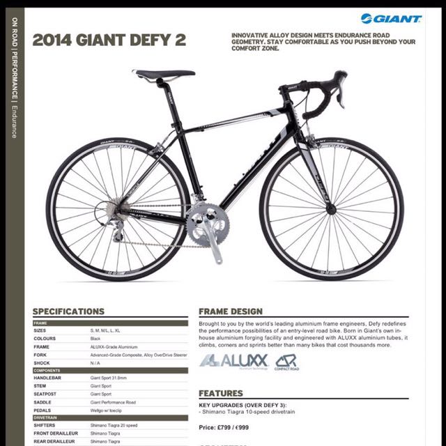 Giant defy 2 2014 deals