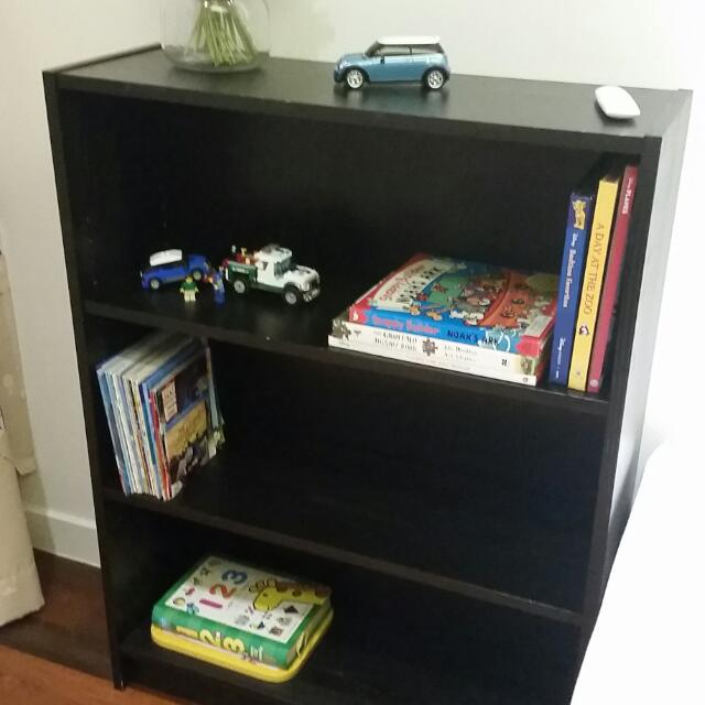 Ikea Billy Bookcase Black Brown Furniture On Carou