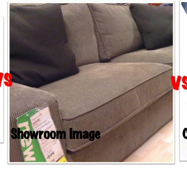 IKEA KIVIK Sofabed Brown Corduroy COVER, Furniture & Home Living