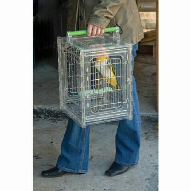 Perch and shop go bird carrier