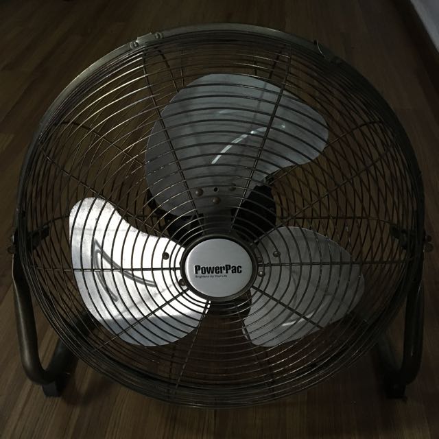 Reserved. PowerPac Powerful Floor Fan, Metal Blades, Speed Selector, TV
