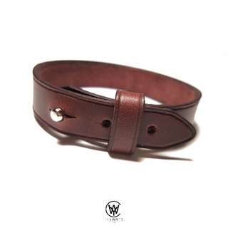 Handmade Genuine Full Grain Leather Bracelet | Handcrafted | Handstitched | D40