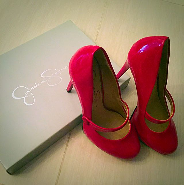 jessica simpson red heels
