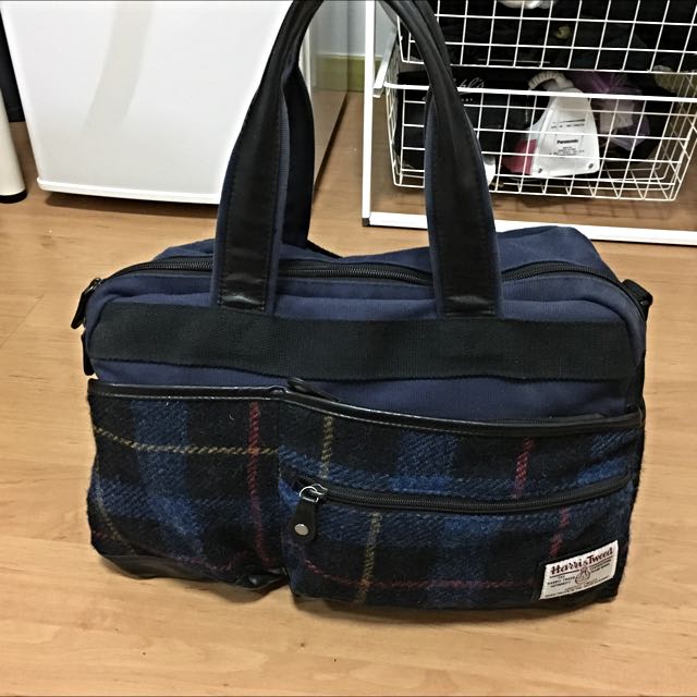 harris tweed duffle bag