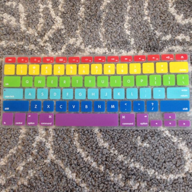 Macbook 13 Rainbow Keyboard Cover Electronics On Carousell