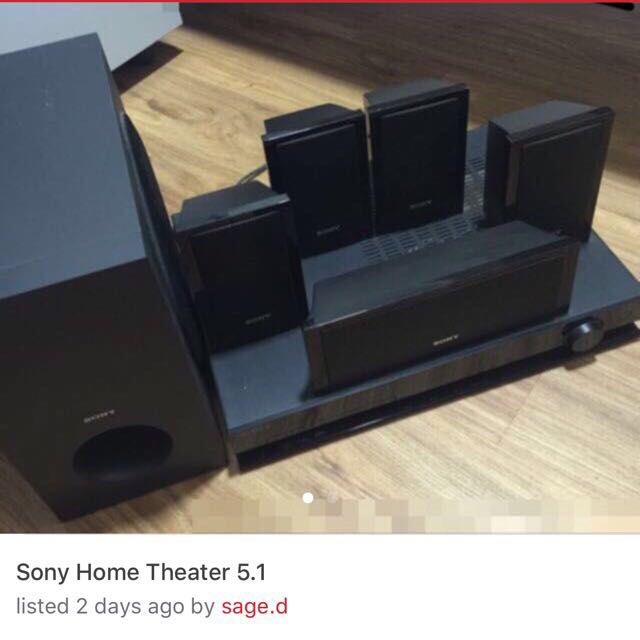 Sony Home Theater 5 1 Computers Tech Parts Accessories
