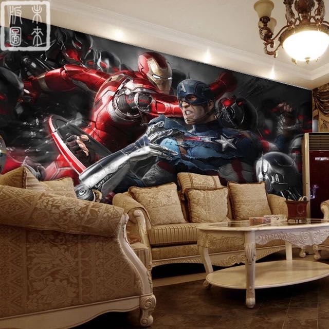 3d Iron Man Avenger Wallpaper Furniture On Carousell