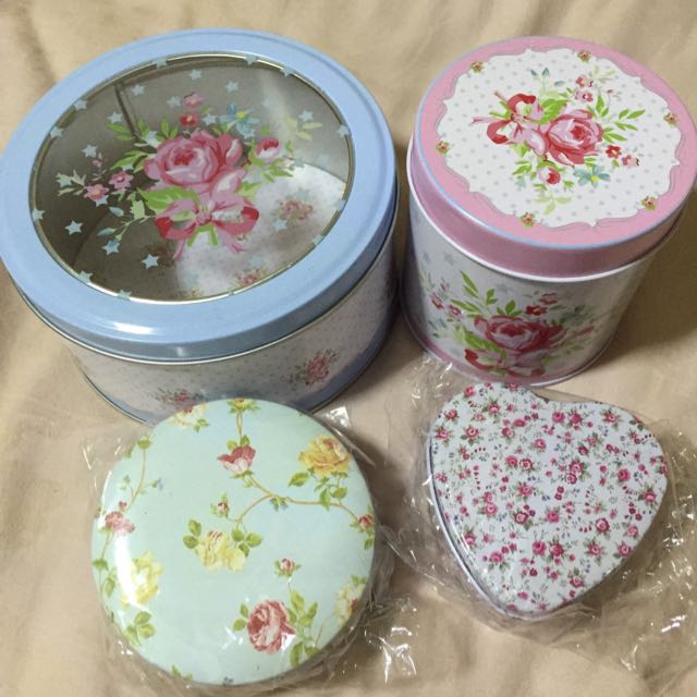 Brand Floral Tin Boxes