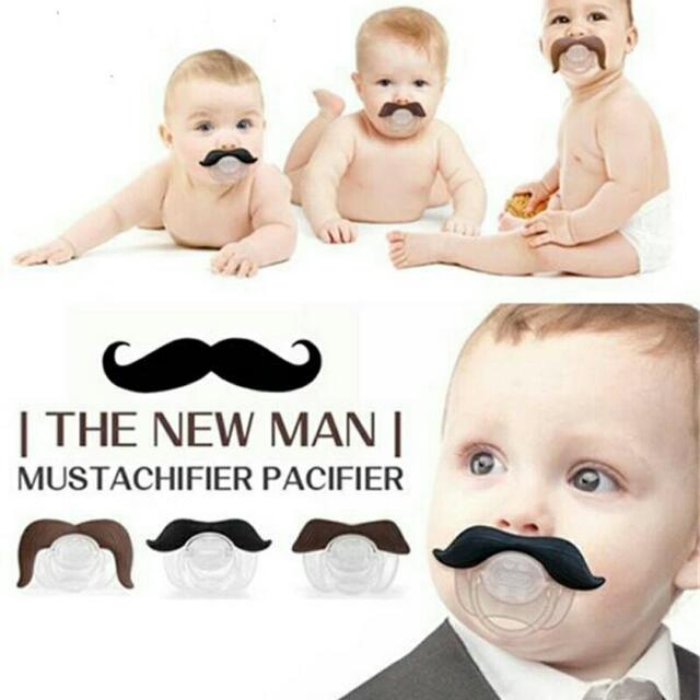 baby moustache dummy