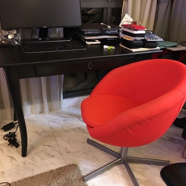 IKEA Office Table and Chair, Furniture & Home Living, Furniture, Tables