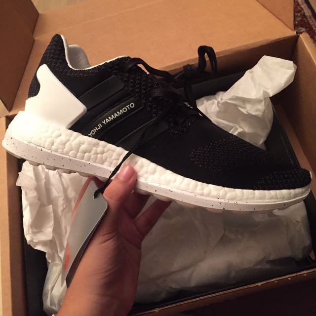 IN STOCK Adidas Y3 SS16 Pure Boost ZG Knit Black White Shoe