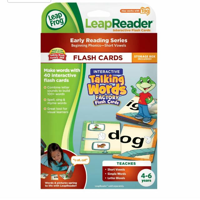 Leapreader Talking Words Letter Factory Flashcards Babies Kids