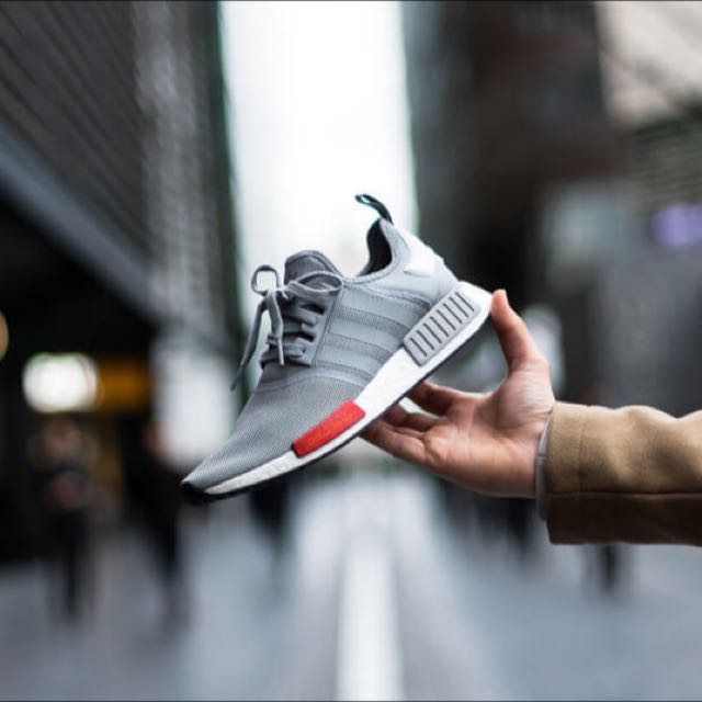 Nmd grey deals red
