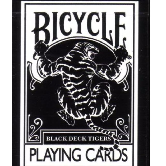 Bicycle BLACK TIGER - white pips - Ohio - UV500 - Ellusionist - 1 deck