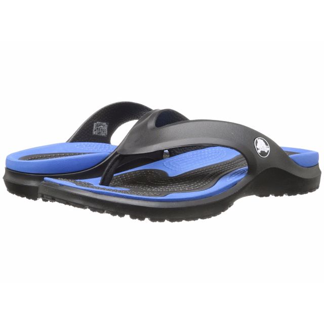 Crocs Modi Flip Flops Black Varsity Blue