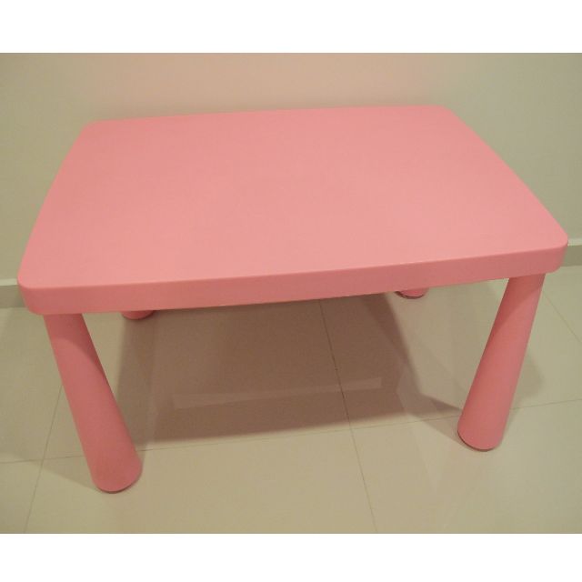 reserved ikea mammut kids table in pink babies kids baby nursery kids furniture kids tables chairs on carousell