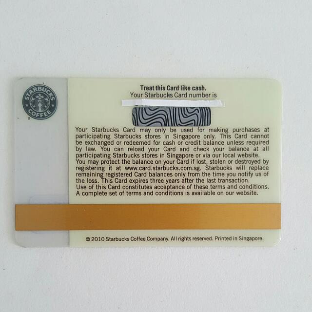 Rare Starbucks Card Singapore River 2010 First Card (Unregistered) ,  Everything Else on Carousell