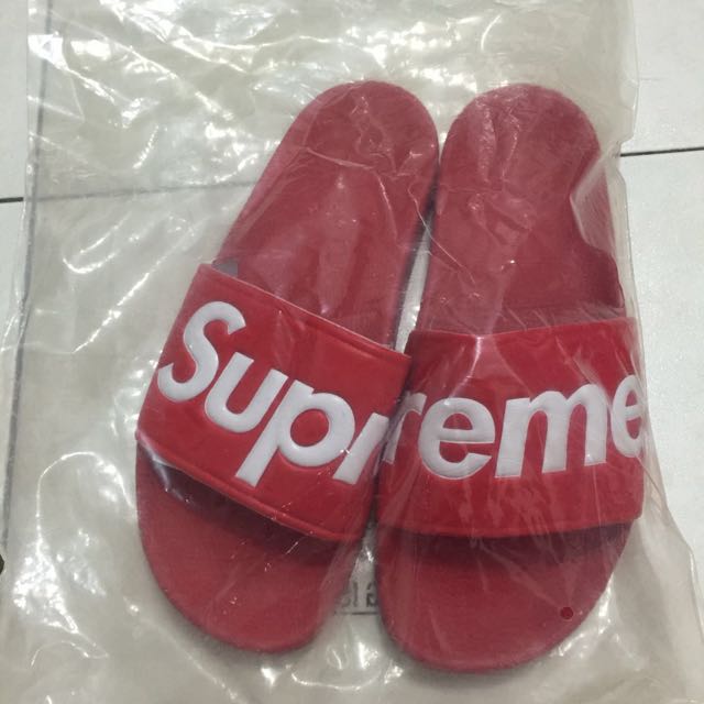 Authentic Supreme Slides (Red) US9