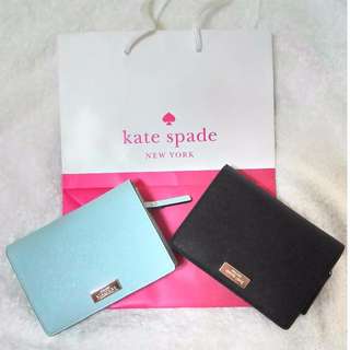 [全新免運現貨] ♚Kate Spade♚ 黑色防刮短夾