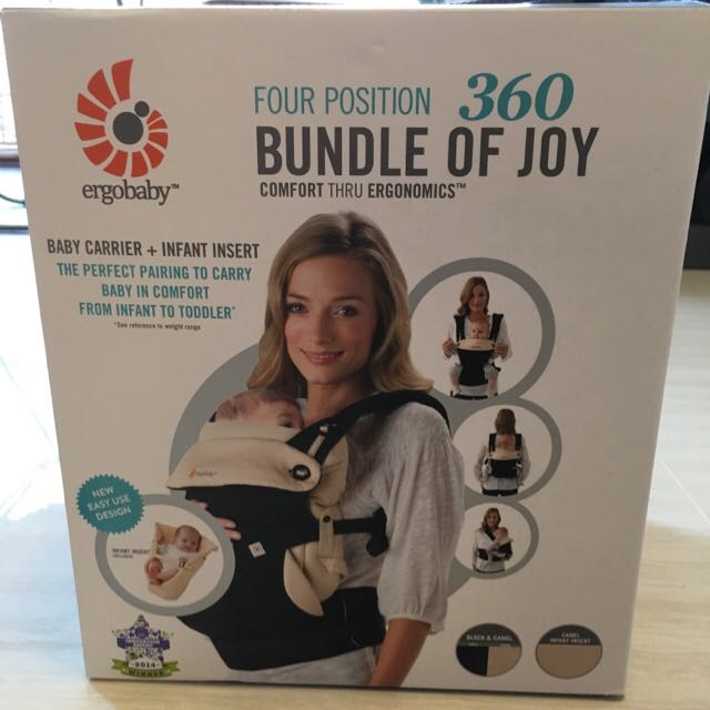 Ergobaby four position 360 bundle of joy baby carrier black camel new arrivals