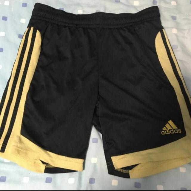 black and gold adidas shorts