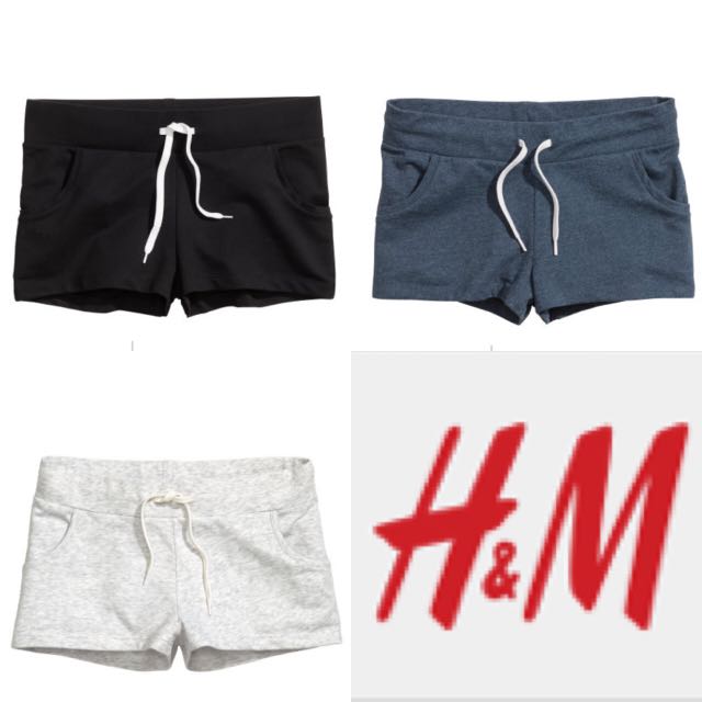 h&m sweatpant shorts