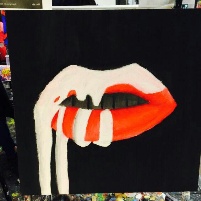 Kylie Jenner Lip Kit Iconic Lips Painting Design Craft On Carousell
