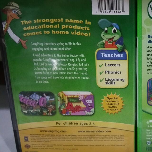 Leapfrog Letter Factory And Word Caper DVD, Hobbies & Toys, Toys ...