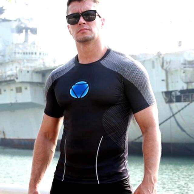captain america tight shirt